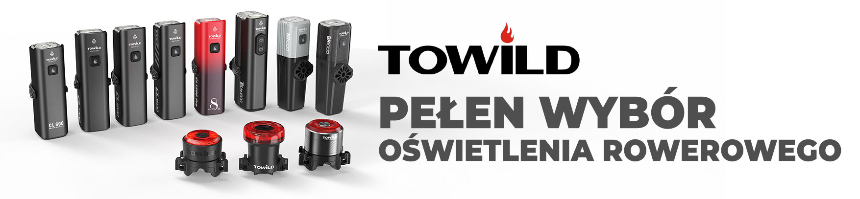 Oświetlenie rowerowe Towild