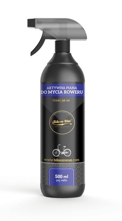 Bike on Wax - Aktywna Piana do Mycia Roweru - atomizer 500 ml - opakowanie zbiorcze 12 szt.