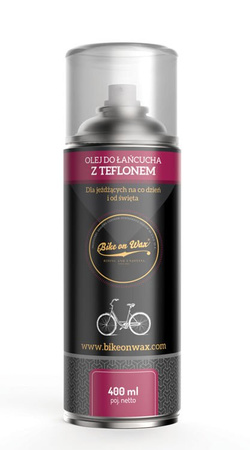 Bike on Wax - Olej do łańcucha z PTFE - aerozol 400 ml