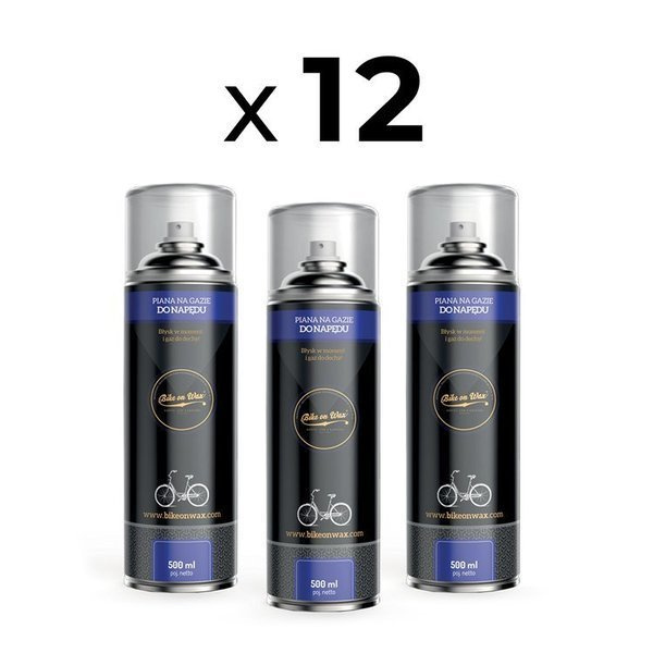 Bike on Wax - Active spROCKET Foam - aerosol 500 ml - pack 12 pcs.