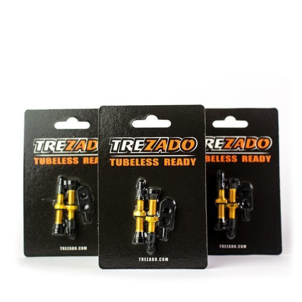 Trezado Tubeless VALVE gold - set 12 pair