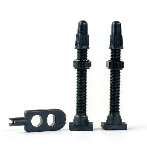 Trezado Tubeless Valves black square base - 2 psc.