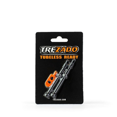 Czarne zawory Trezado do systemów bezdętkowych 60 mm - 2 sztuki z kluczykiem - op. zbiorcze 12 kpl