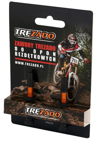 WYCOFANE Trezado valves for tubeless, orange, 2pcs.