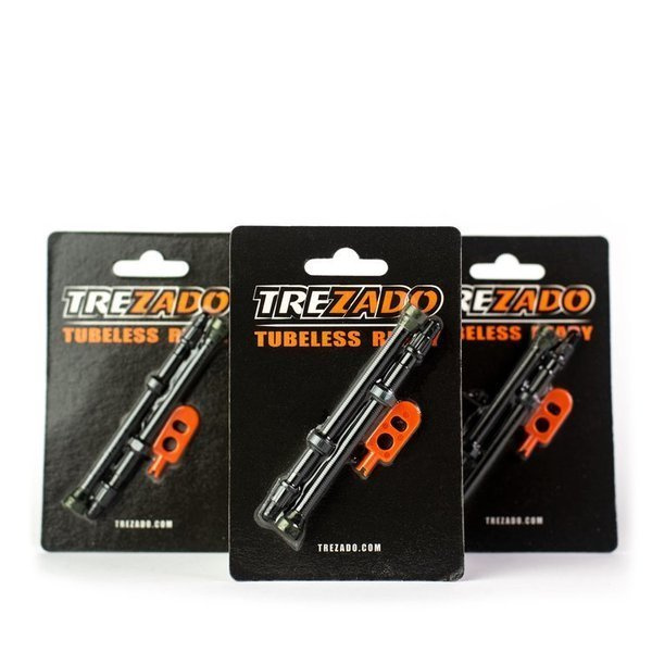 Trezado Tubeless VALVES 2pcs 80mm black - 12 kpl